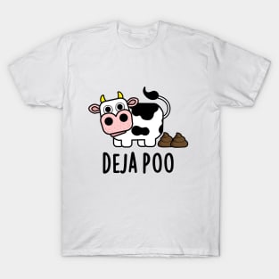 Deja Poo Cute Cow Poop Pun T-Shirt